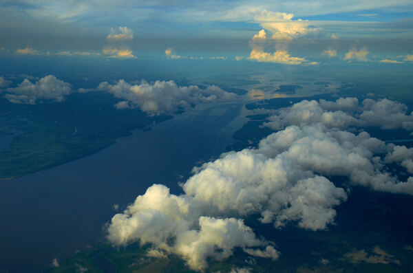 Slika plasti črnega ogljika v ozračju nad Kongom